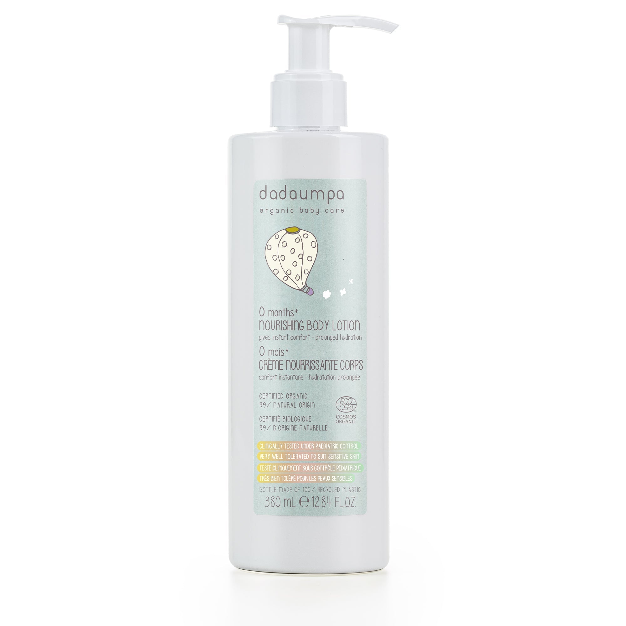 Dadaumpa organic certified 0 months+ nourishing body lotion (12.84 fl.oz us)